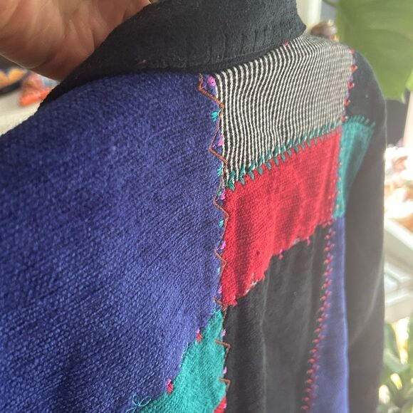 Koret Petites Multicolor Patchwork Blazer M - Picture 14 of 16